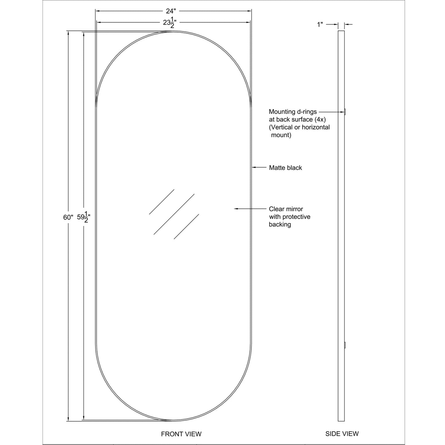 Polk Framed Wall Mirror