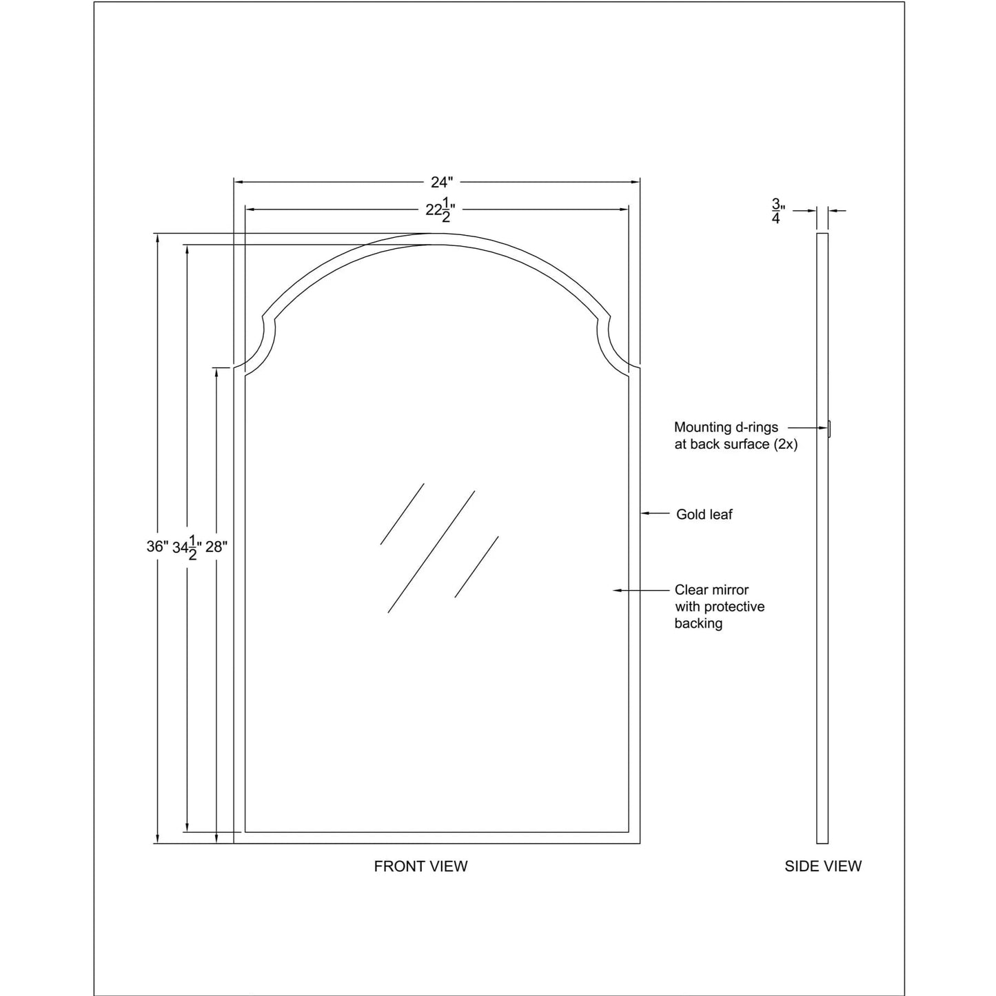 Madison Framed Wall Mirror
