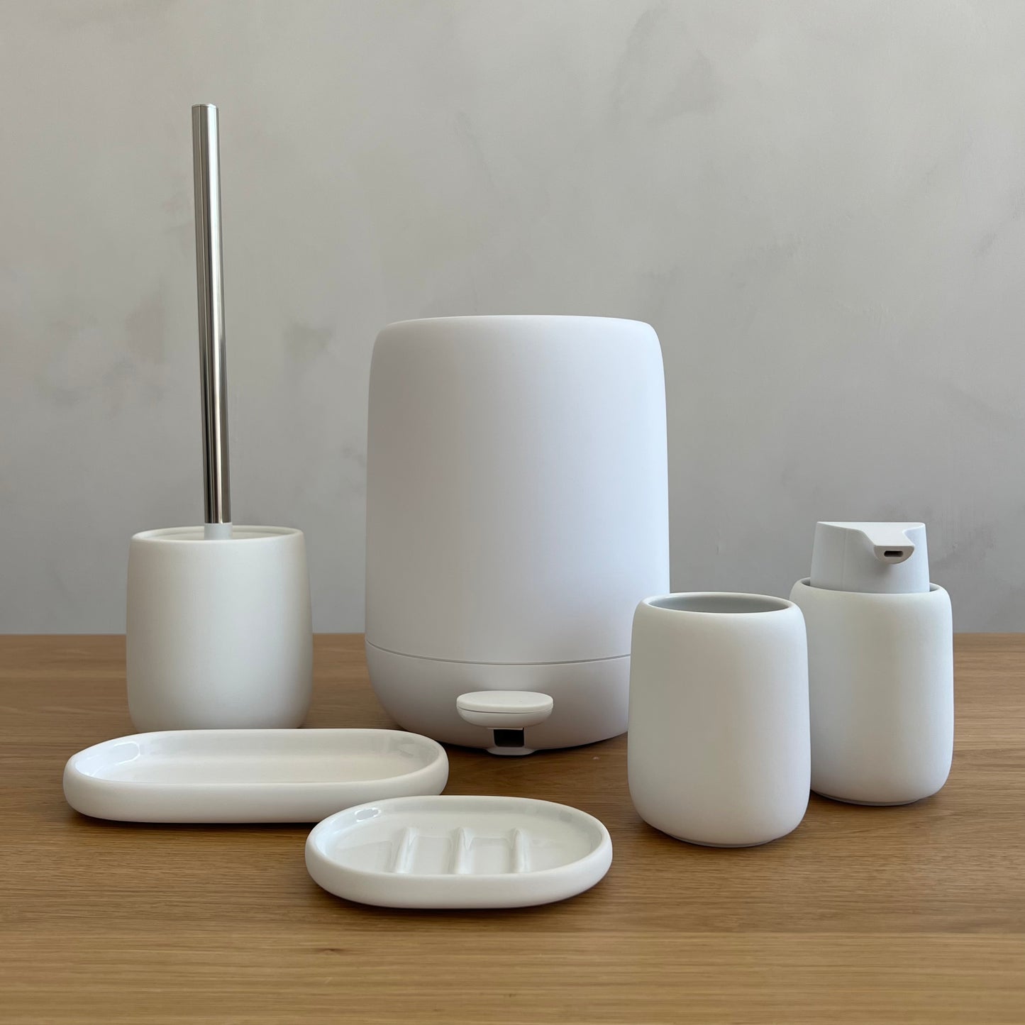 Pure Ceramic Oval Tray - White