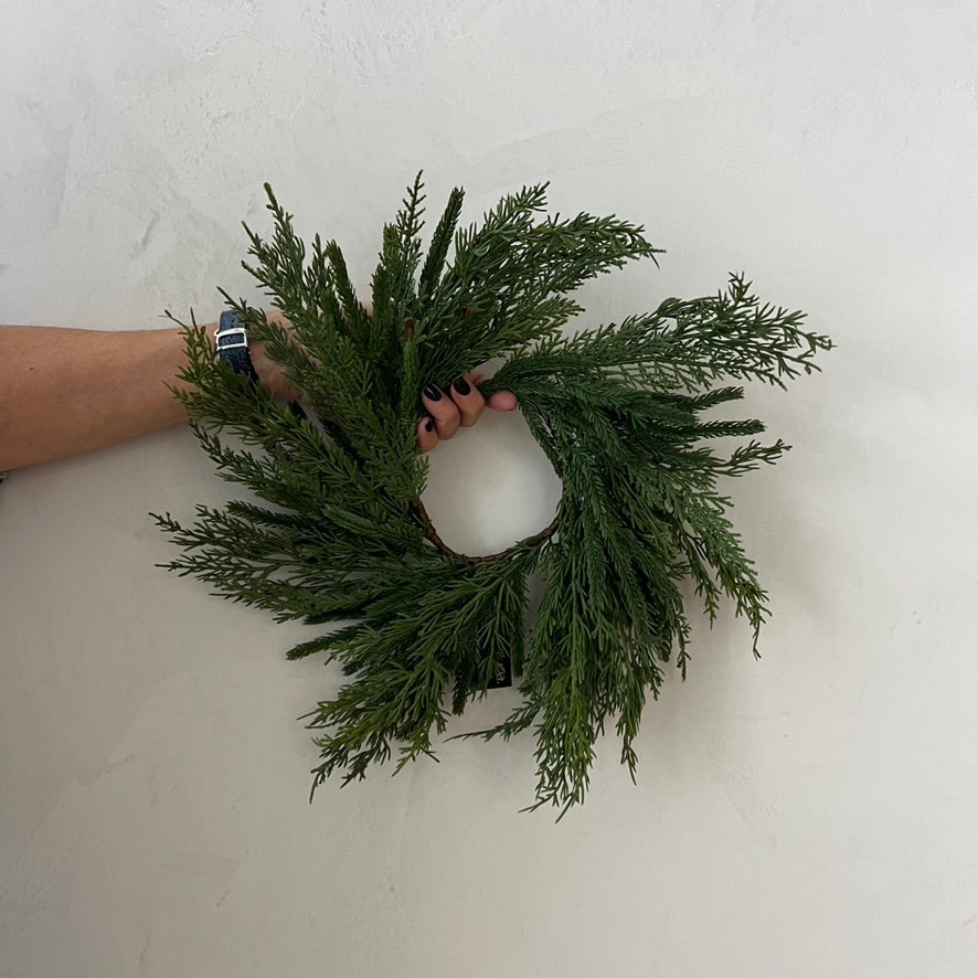 Cypress Pine Wreath - 12"