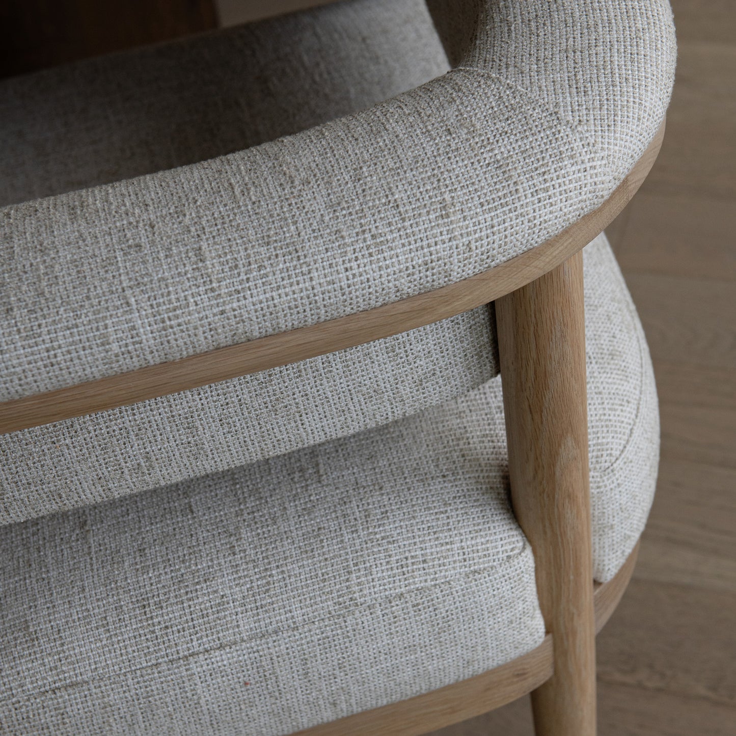 Stacey Oak Wood Custom Chair