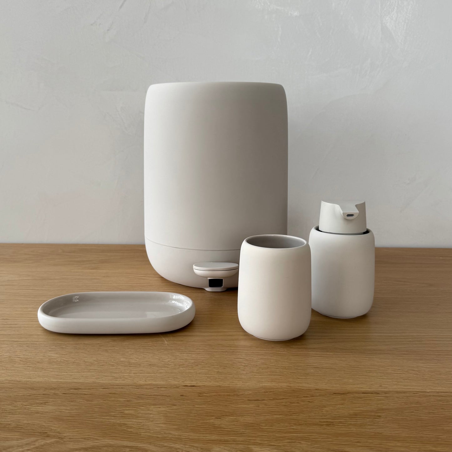 Pure Silicone Pedal Bin - Moonbeam