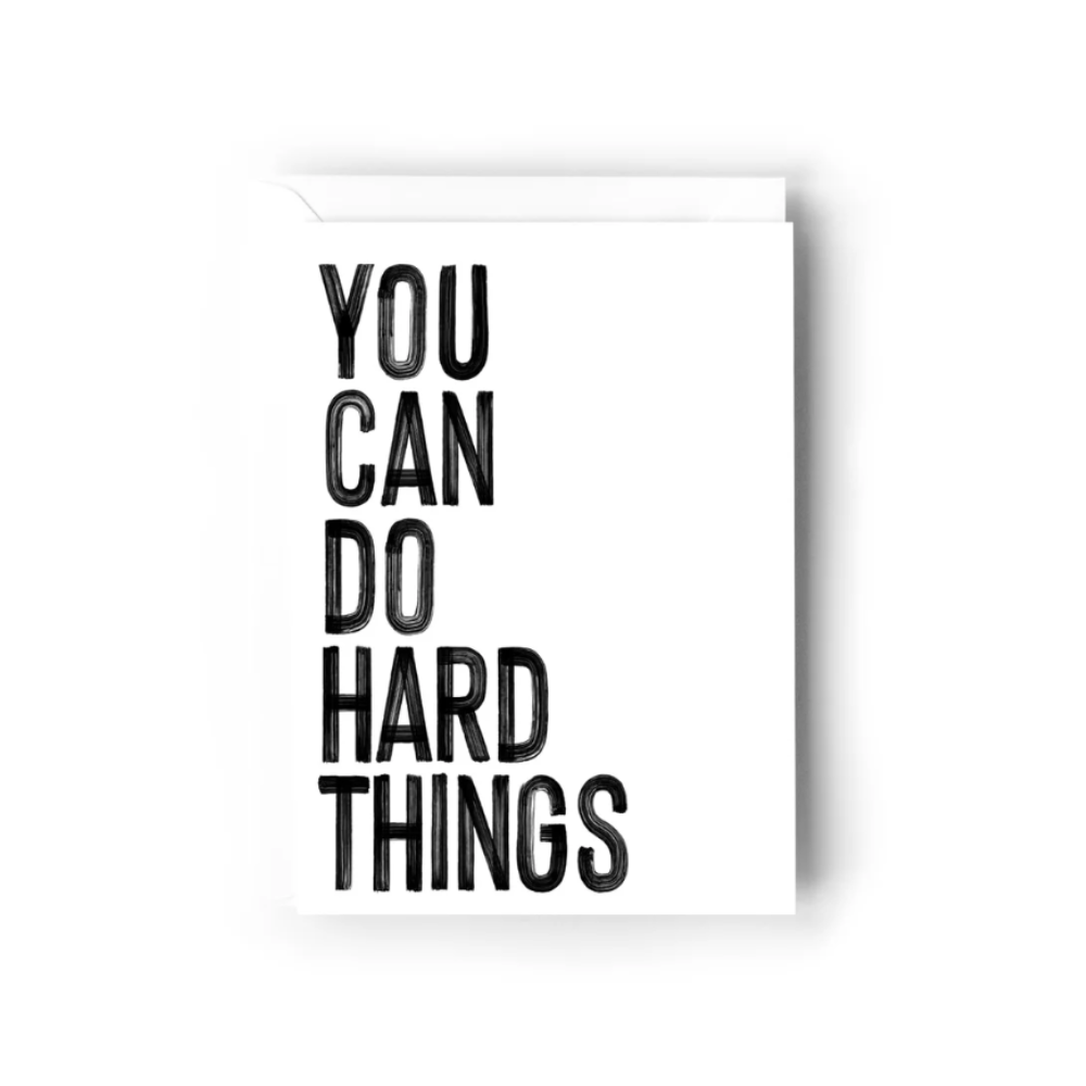 "Hard things" Greeting Card