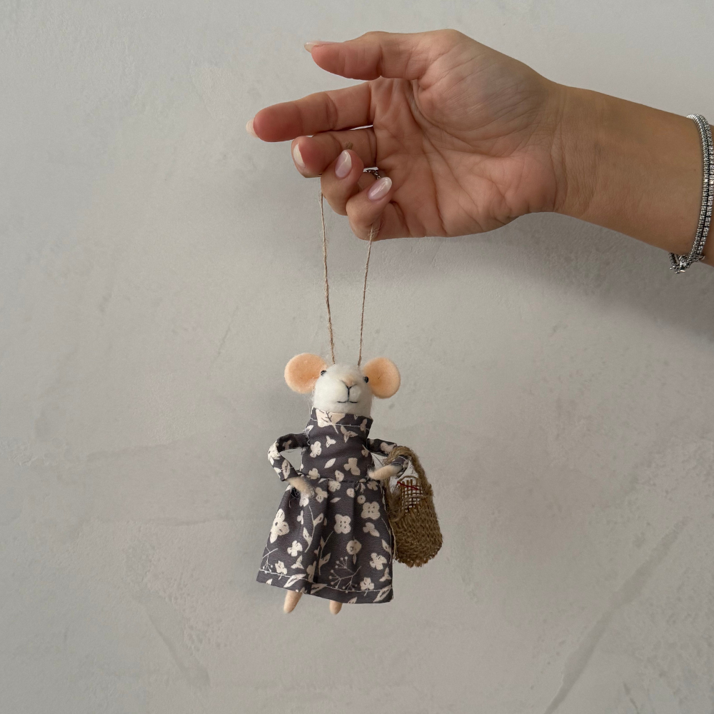 Josephine Mouse Holiday Ornament
