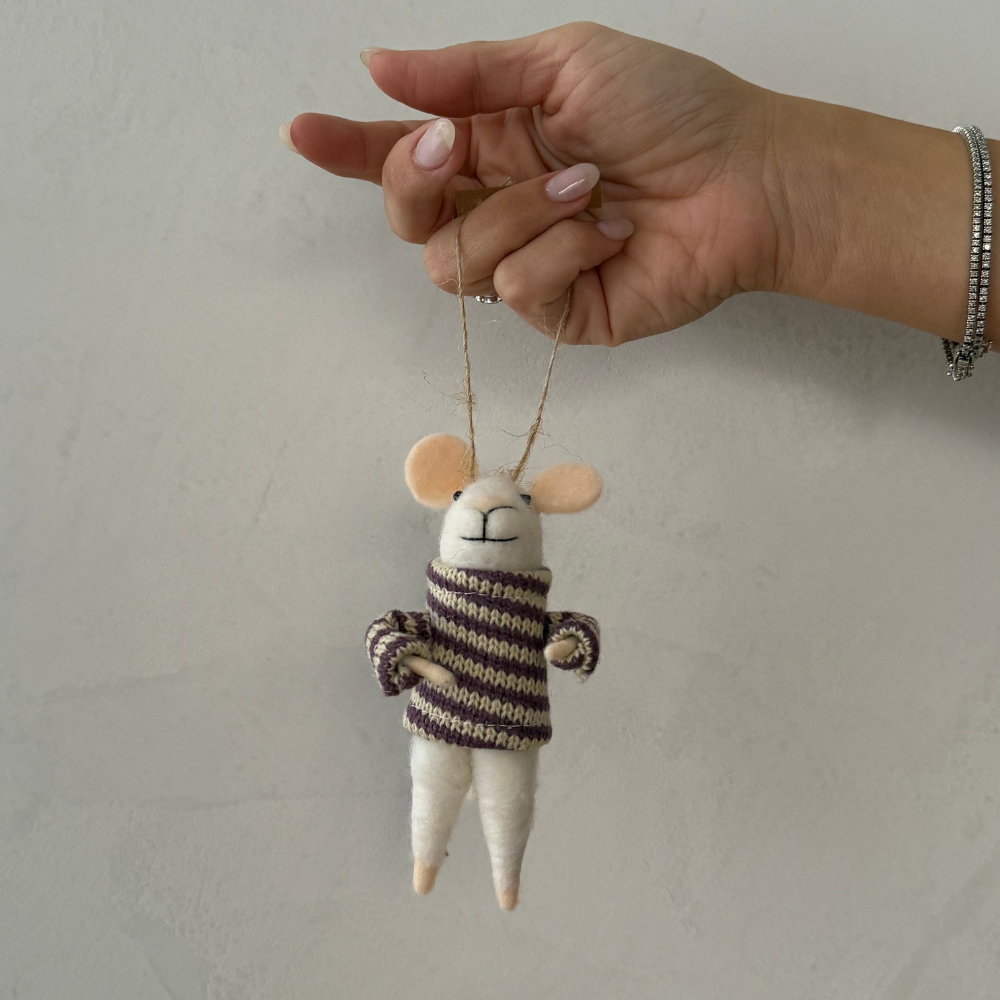 Nellie Mouse Holiday Ornament