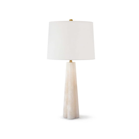 Regina Andrew Quatrefoil Alabaster Table Lamp - Small