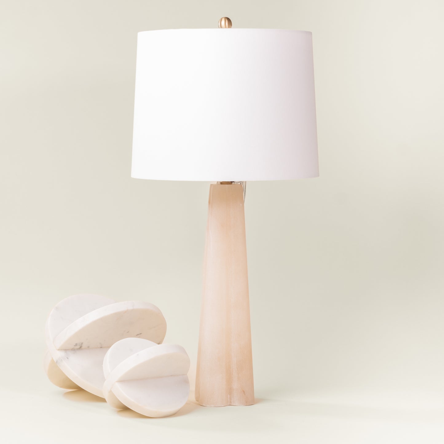 Regina Andrew Quatrefoil Alabaster Table Lamp - Small