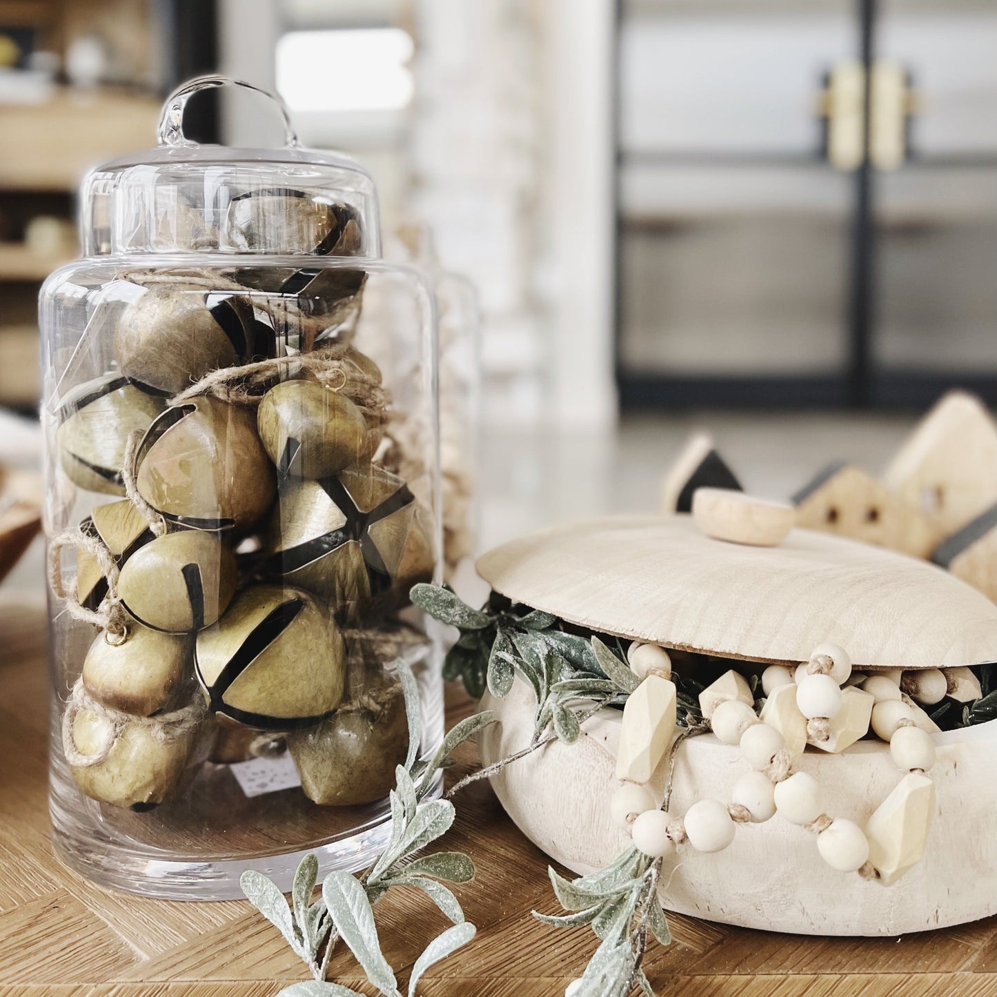 Metal Jingle Bell Garland - Gold Finish