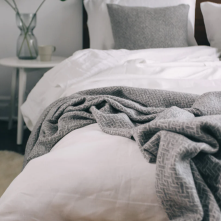 Stonewashed Linen Duvet Cover - White