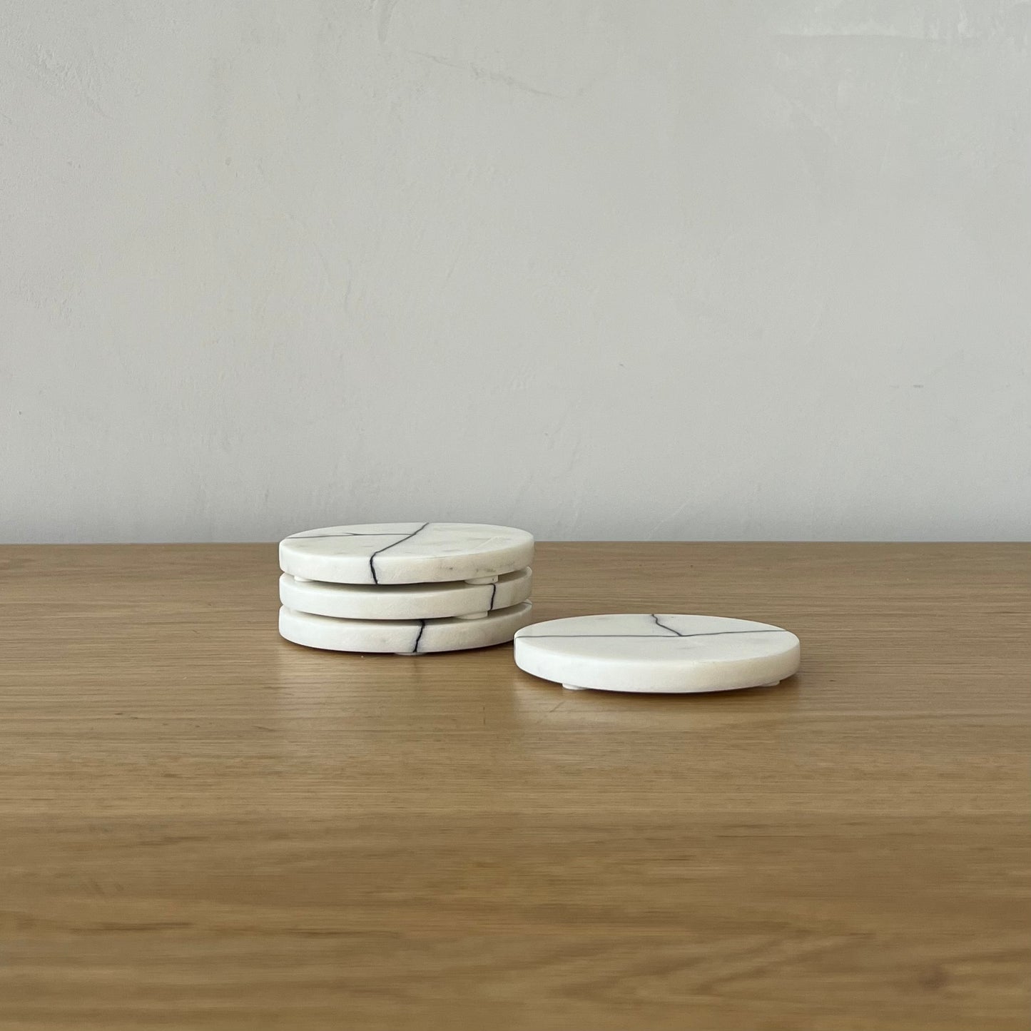 Pearl Veined Marble Coasters (Set of 4)