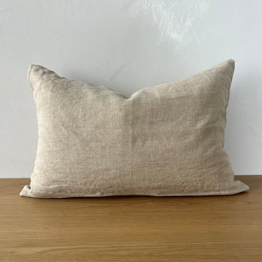 Lumbar Linen Pillow Cover