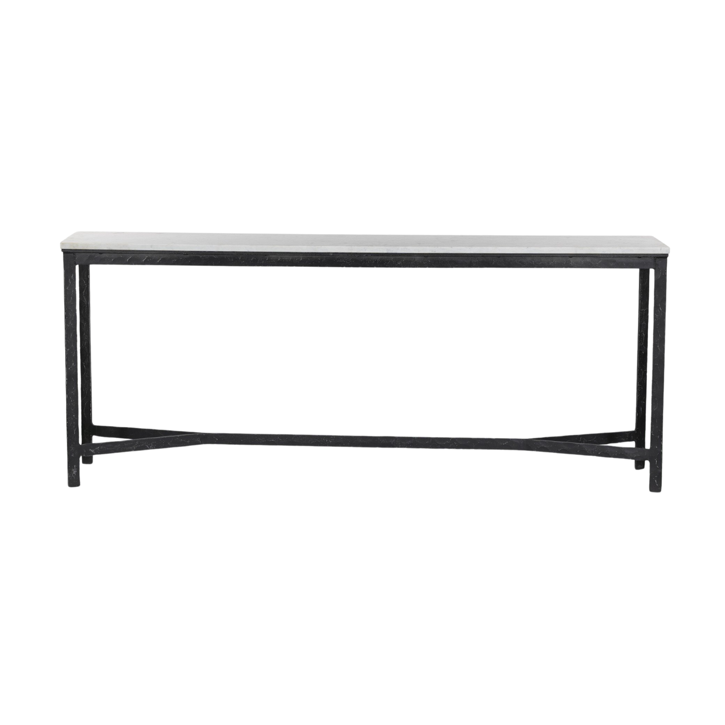 Hammered Iron Console Table