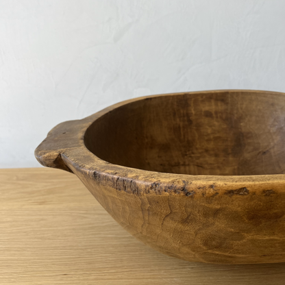 Antique Large Wood Bowl