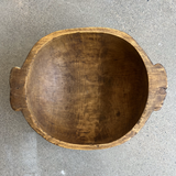 Antique large wood Bowl