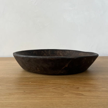 Anita Dark Solid Wood Bowl