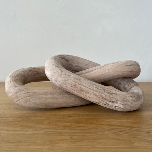 Carla White-Washed Wood Chain