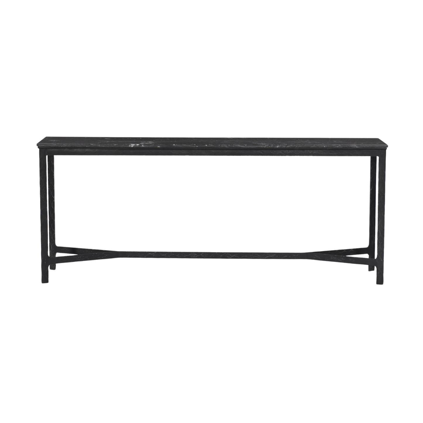 Hammered Iron Console Table