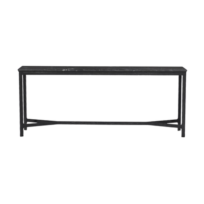 Hammered Iron Console Table