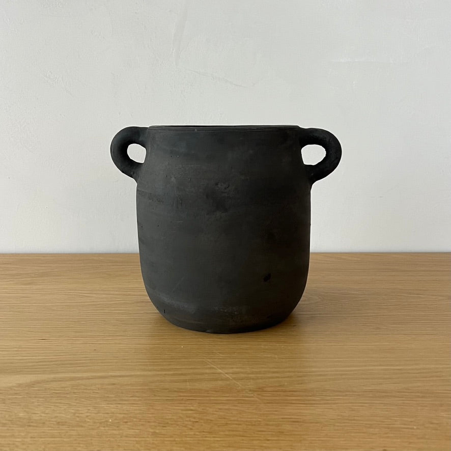 Kage Terracotta Black Vase