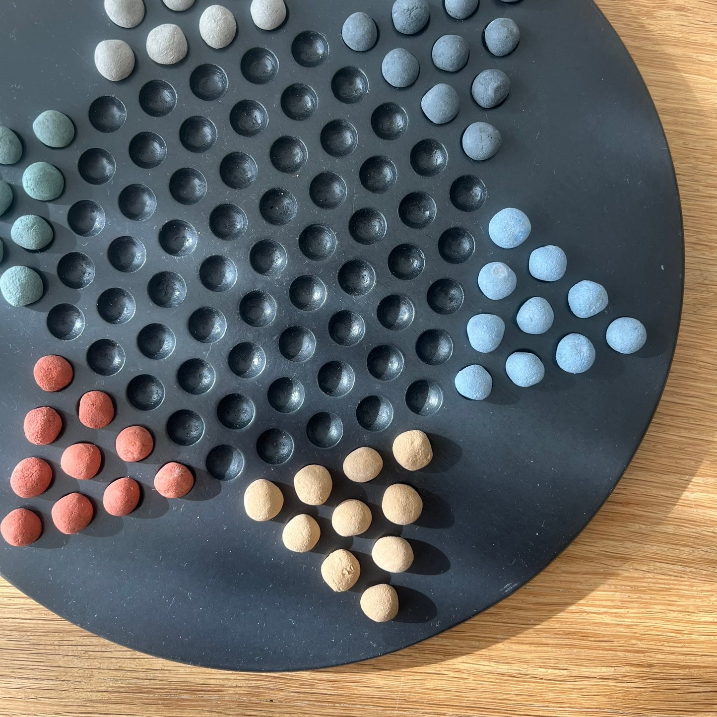 Black Concrete Chinese Checkers