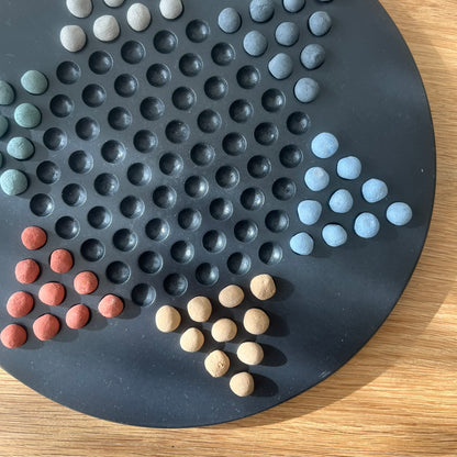 Black Concrete Chinese Checkers