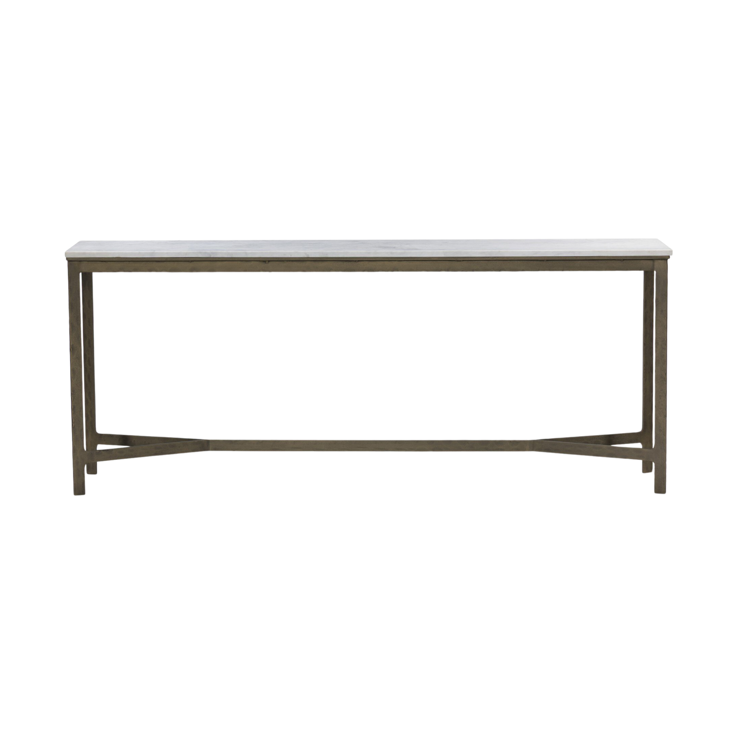 Hammered Iron Console Table