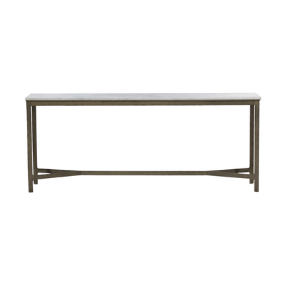 Hammered Iron Console Table