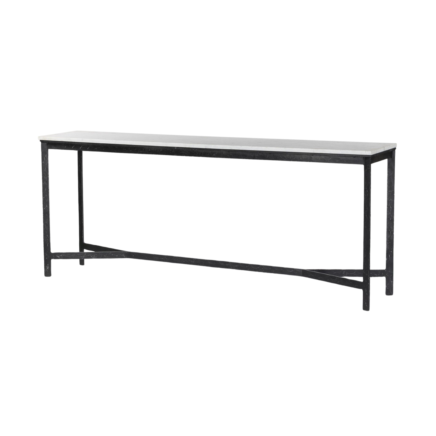 Hammered Iron Console Table