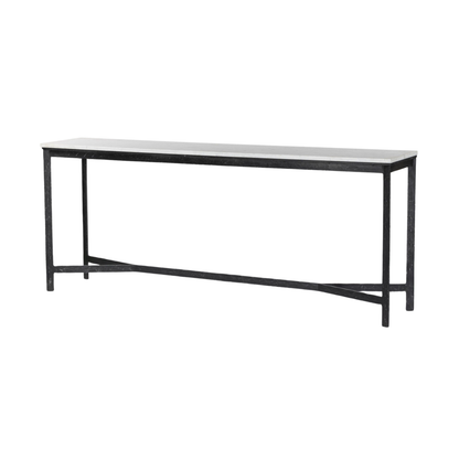 Hammered Iron Console Table