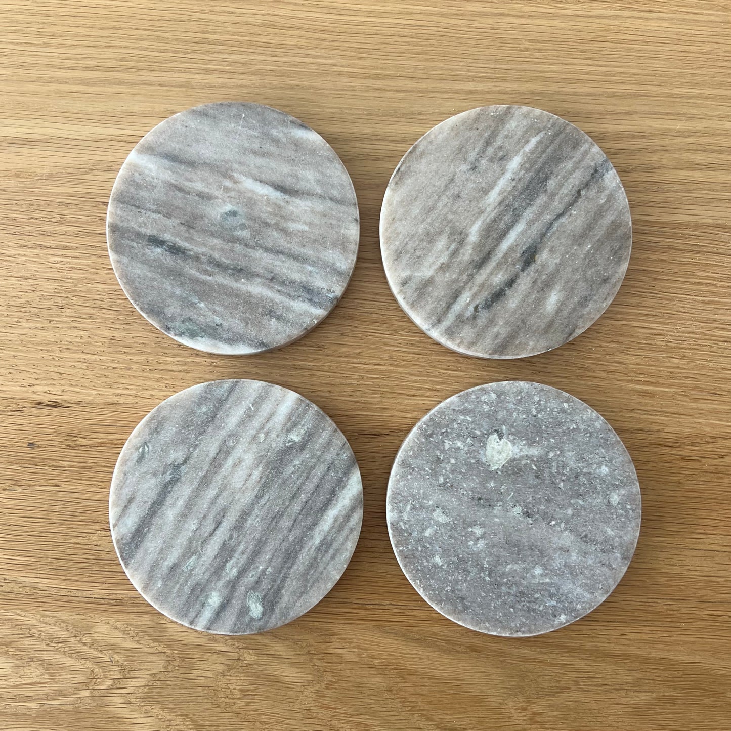 Venus Brown Marble Coasters (Set of 4)