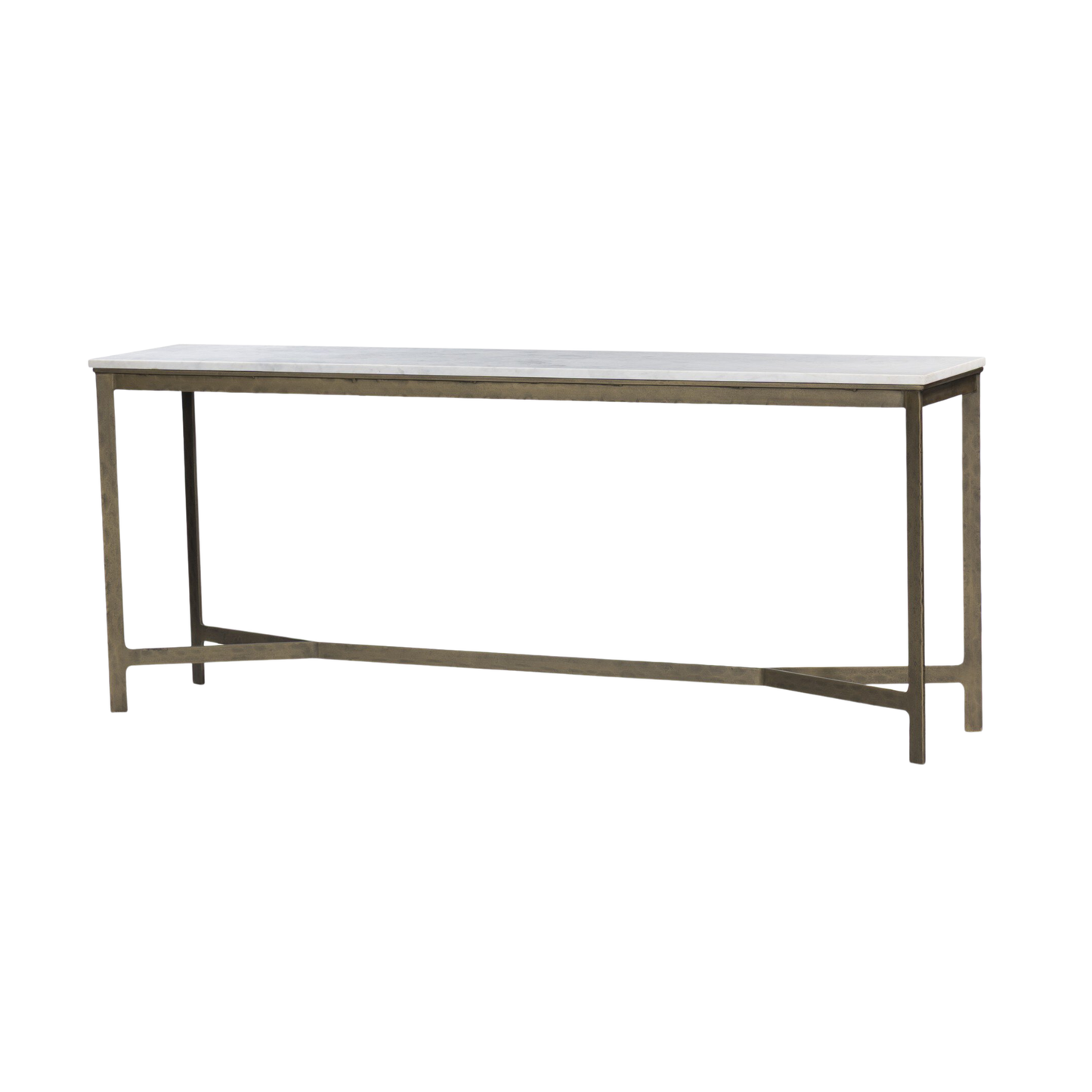 Hammered Iron Console Table
