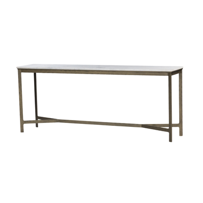 Hammered Iron Console Table