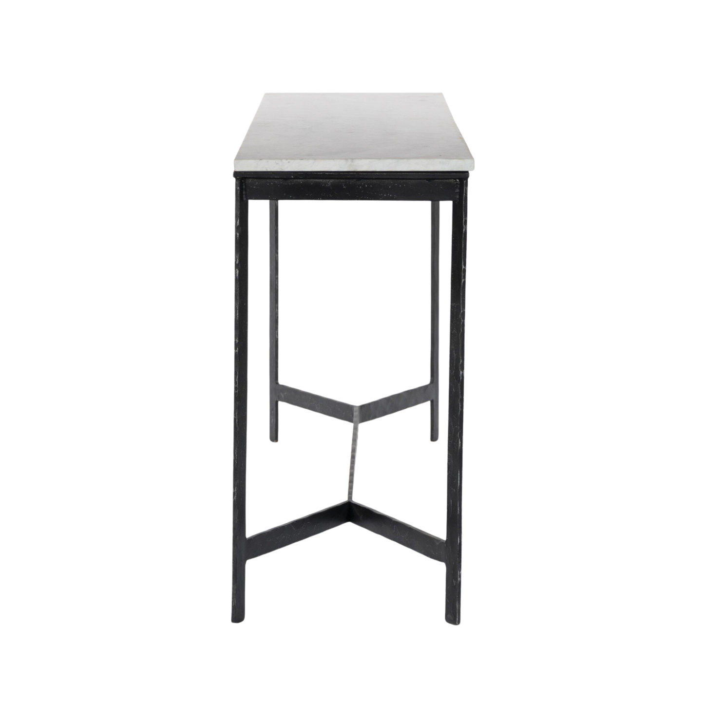 Hammered Iron Console Table