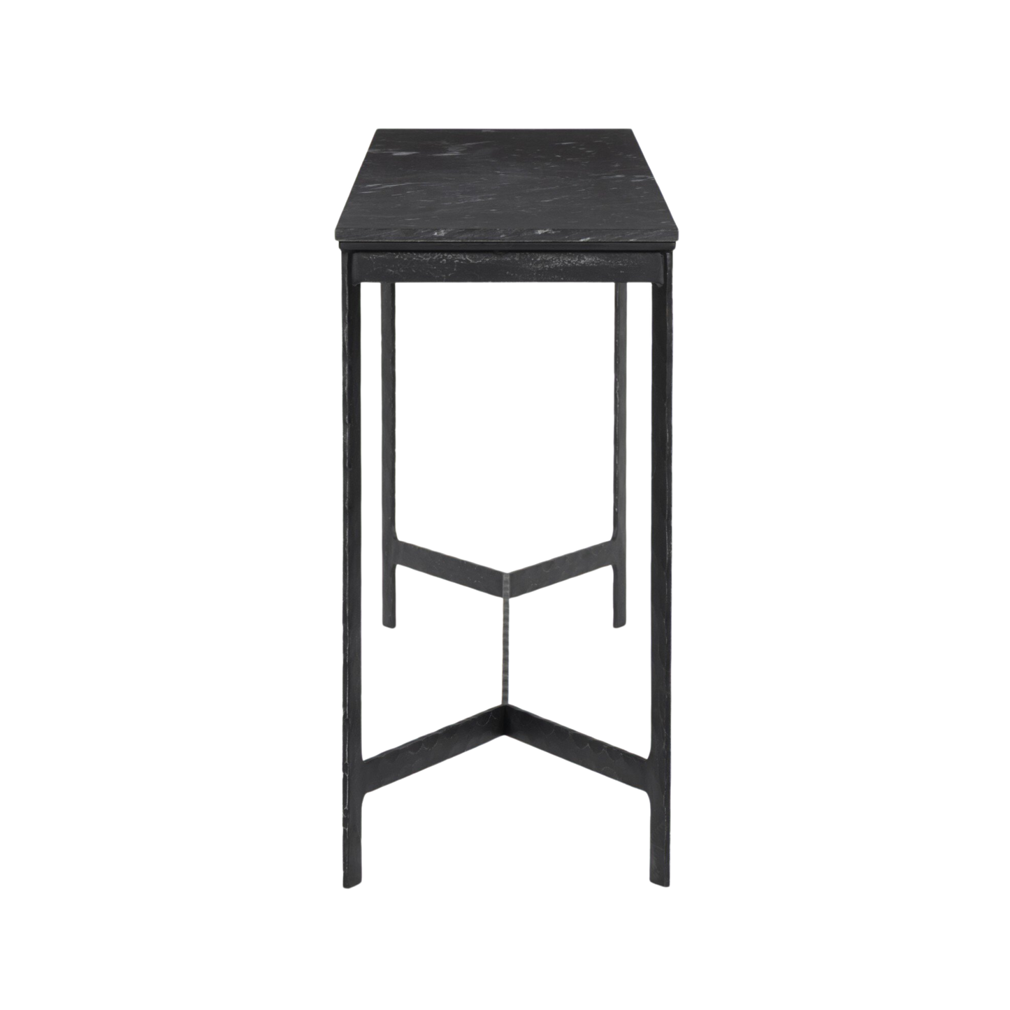 Hammered Iron Console Table