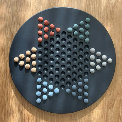 Black Concrete Chinese Checkers