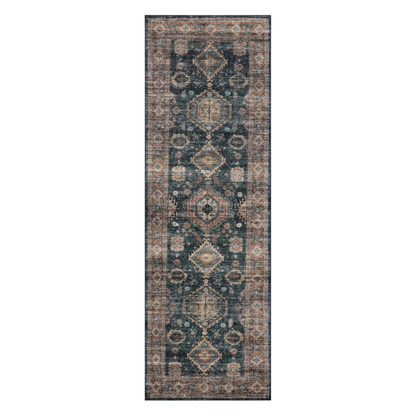 Anniston Machine Washable Runner - Denim Sunset