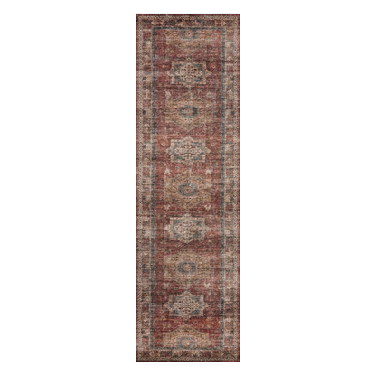 Anniston Machine Washable Runner - Spice Multi