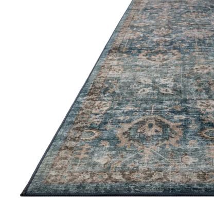 Anniston Machine Washable Runner - Lagoon Natural