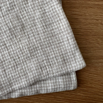 Violet Houndstooth Natural & Ivory Tea Towel