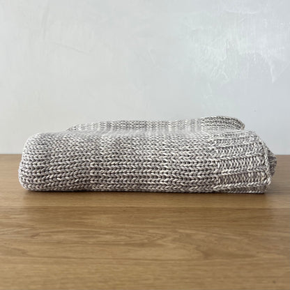 Shawn Light Grey Marled Throw