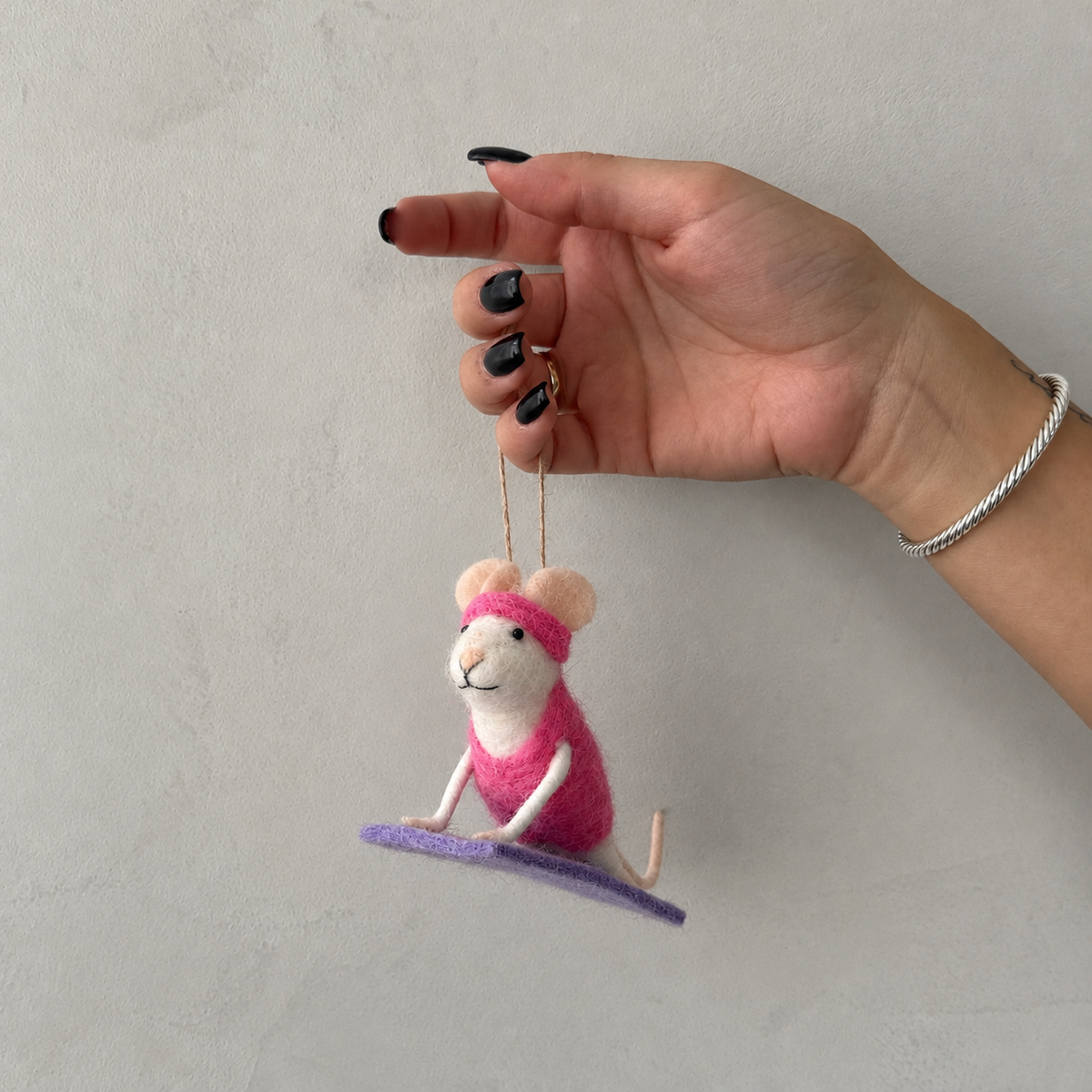 Yoga Yolanda Mouse Ornament