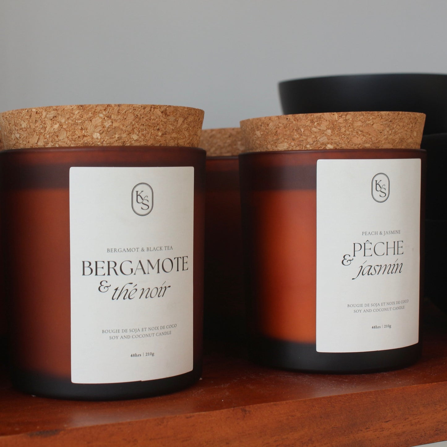 Peach & Jasmine Soy and Coconut Candle