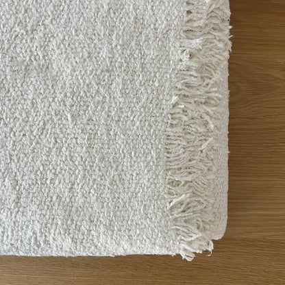 Fringed Boucle Bed Blanket