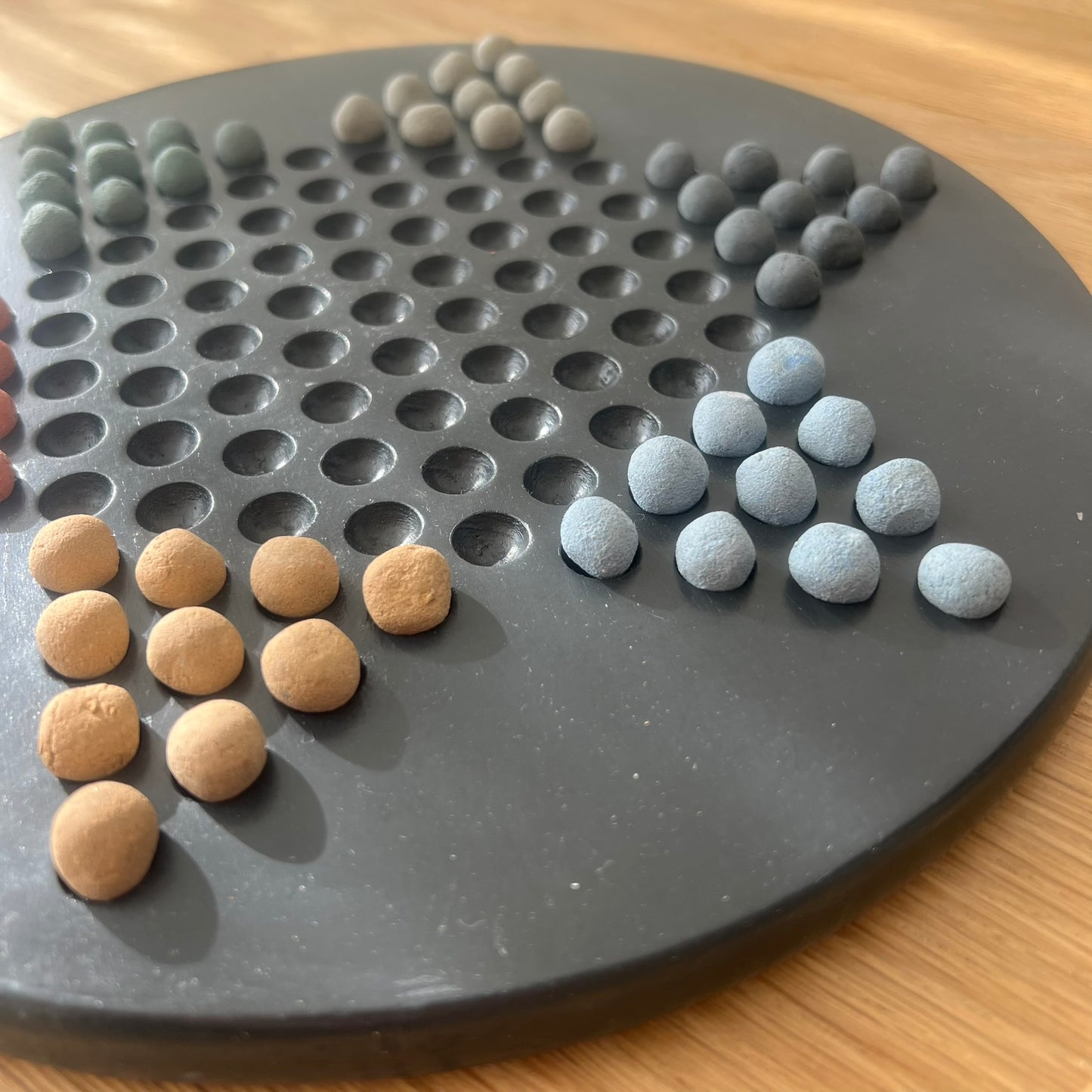 Black Concrete Chinese Checkers