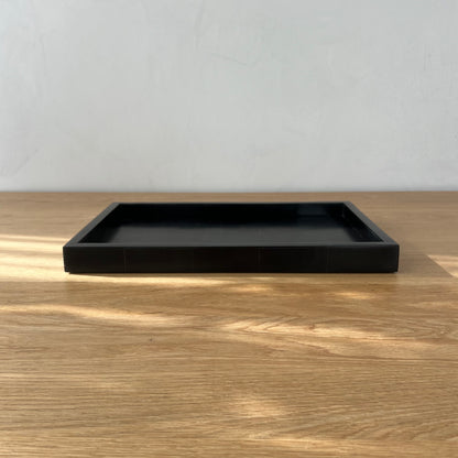 Lane Rectangular Black Tray