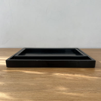 Lane Rectangular Black Tray