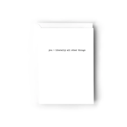 "All other things" Greeting Card