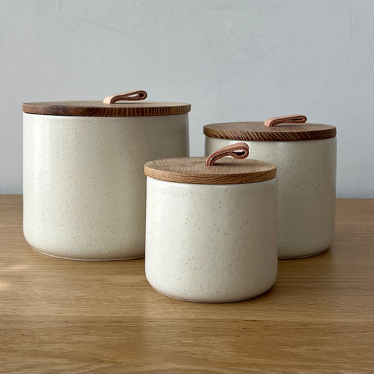 Minimo Canister with Oak Lid