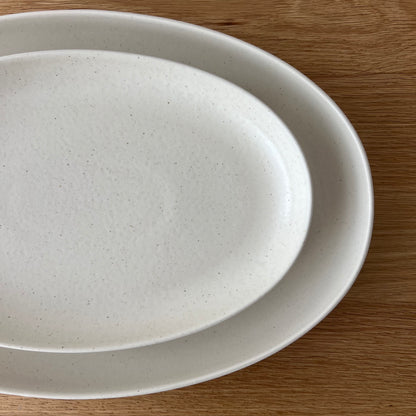 Minimo Vanilla Oval Platter