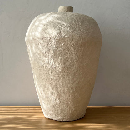 Serene Paper Mache Vase